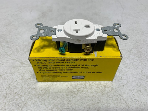 Hubbell HBL2410 Twist-Lock Receptacle 20A 125/250V L14-20R