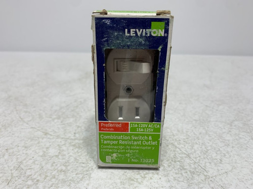 Leviton T5225 Combination Switch Outlet 15A 120V Tamper Resistant
