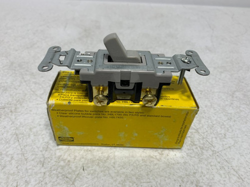 Hubbell CS120GY Toggle Switch 20A 120/277V Gray