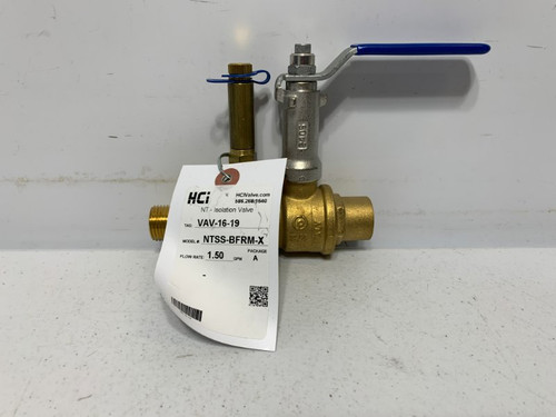 HCi Terminator NTSS-BFRM-X 3/4" Balancing Valve 1.50 GPM