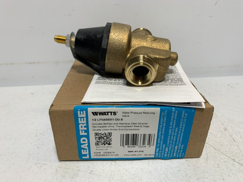 Watts LFN45BM1-DU-S 1/2" Pressure Reducing Valve 25-75 PSI