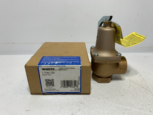 Watts 174A-125 Pressure Relief Valve 1" 125 PSI
