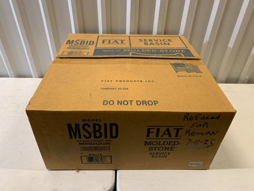 Fiat MSBID2424100 Mop Basin 24" x 24" x 10" White