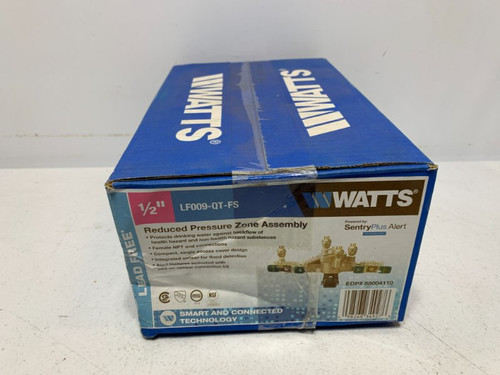 Watts LF009-QT-FS 1/2" Reduced Pressure Zone Assembly 175 PSI