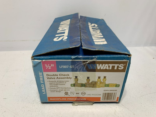 Watts LF007-QT 1/2" Double Check Valve Assembly