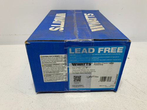 Watts LF007-QT-S 1/2" Double Check Valve Assembly