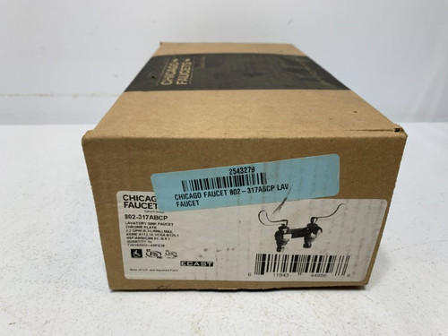 Chicago Faucets 802-317ABCP Lavatory Sink Faucet 2.2 GPM 4" Centers