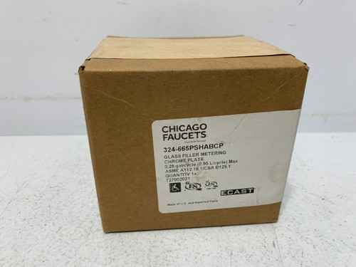 Chicago Faucets 324-665PSHABCP Glass Filler 0.25 gal/cycle Chrome Plate