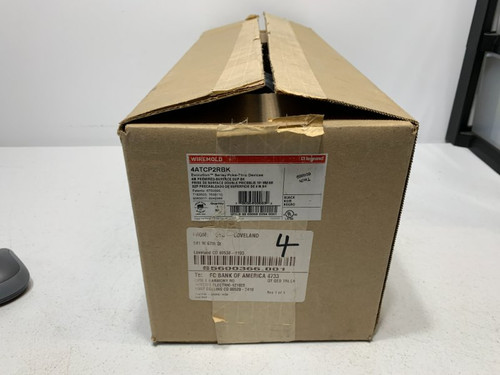Wiremold 4ATCP2RBK Poke-Thru Device 4" Black