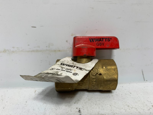 Watts 0545005 3/4" Gas Ball Valve Brass FNPT