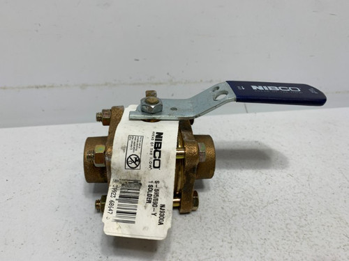 Nibco S-595/590-Y Ball Valve 1 Solder 300 PSI