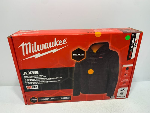 Milwaukee M102B-212X Heated AXIS Jacket 12V 2X Black