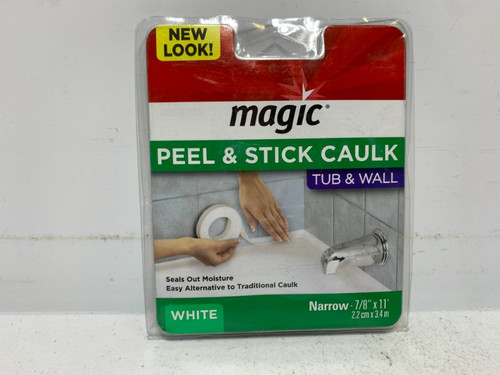 Magic 3014-71278A-1115 Peel & Stick Caulk 7/8" x 11' White