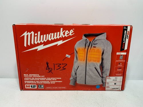 Milwaukee 336G-21M M12 Women's Heated Hoodie Gray M Kit