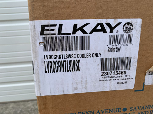 Elkay LVRCGRNTL8WSC Cooler Only Stainless Steel