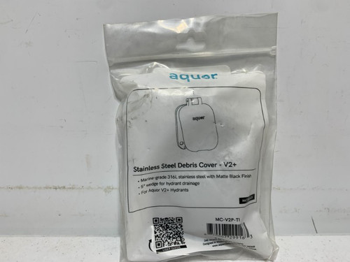 Aquor MC-V2P-TI Stainless Steel Debris Cover V2+ Matte Black