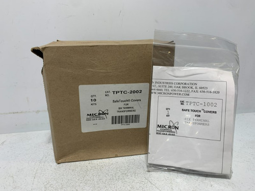 Micron TPTC-2002 SafeTouch Covers for Six Terminal Transformers (lot of 10)