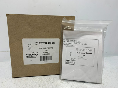 Micron TPTC-2006 Safe Touch Covers Primary Fuse Block (pk of 10)