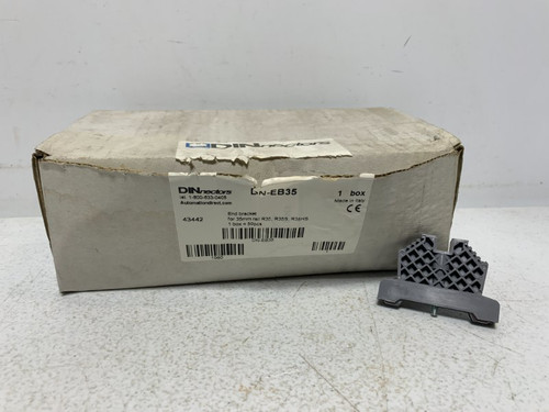 DINnectors DN-EB35 End Bracket 35mm DIN Rail 9mm Wide (lot of 40)