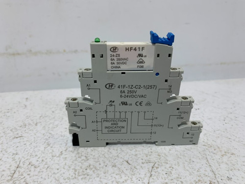Hongfa 41F-1Z-C2-1 Relay Socket 6A 250V 6-24VDC/VAC