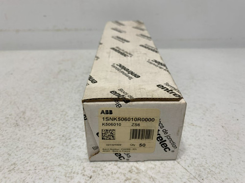 ABB 1SNK506010R0000 Feed Through Terminal Block 41A 1000V 6mm (lot of 50)