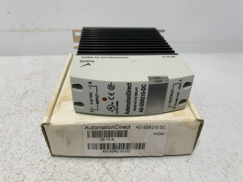AutomationDirect AD-SSR210-DC Solid State Relay 3-32VDC 10A 24-280VAC