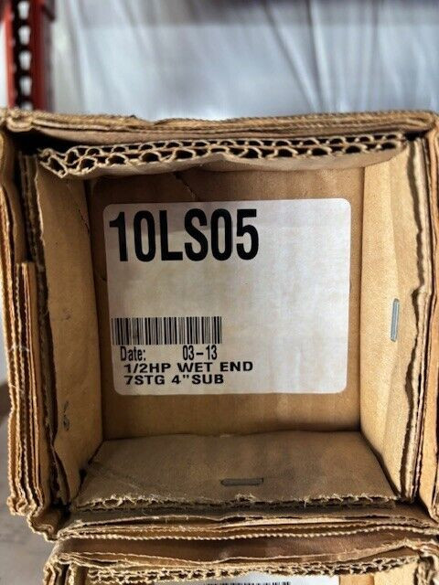 Goulds 10LS05 4" SS Submersible Pump End Only 10GPM 7 Stage 1/2HP Required