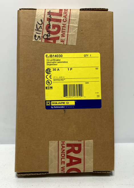 Square D EJB14030 Circuit Breaker 30 Amp 1 Pole 277V 50/60 Hz Square D EJB14030 Circuit Breaker 30 Amp 1 Pole 277V 50/60 Hz