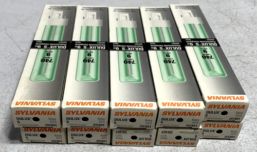 Sylvania 20301 Specialty Compact Bulb 9W G23 Base (lot of 10)