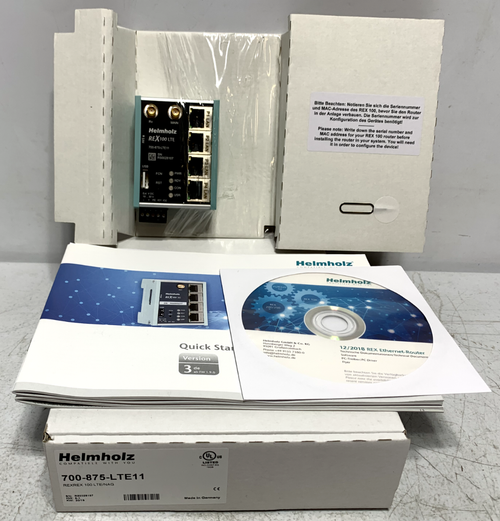 Helmholz 700-875-LTE11 Ethernet Router 4x LAN Switch 1x LTE Modem