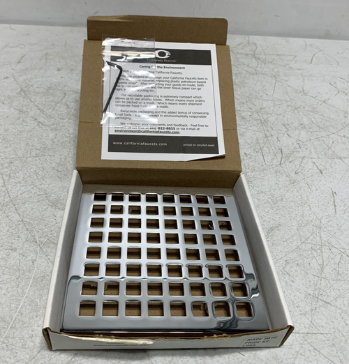 California Faucets 9172-A-PC Mission StyleDrain Trim Grid Only Polished Chrome