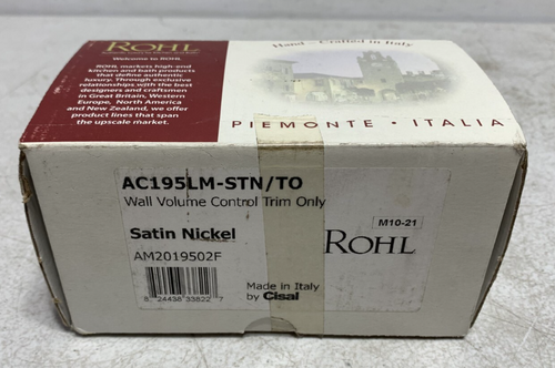 Rohl AC195LM-STN/TO Wall Volume Control Trim Only Rohl AC195LM-STN/TO Wall Volume Control Trim Only