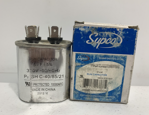 Supco CR5X370 Run Capacitor 370V 50/60 Hz