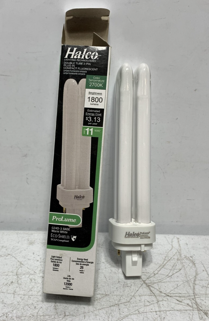 Halco 109158 Compact Tube Lamp 2-Pin 26 Watt (lot of 2)