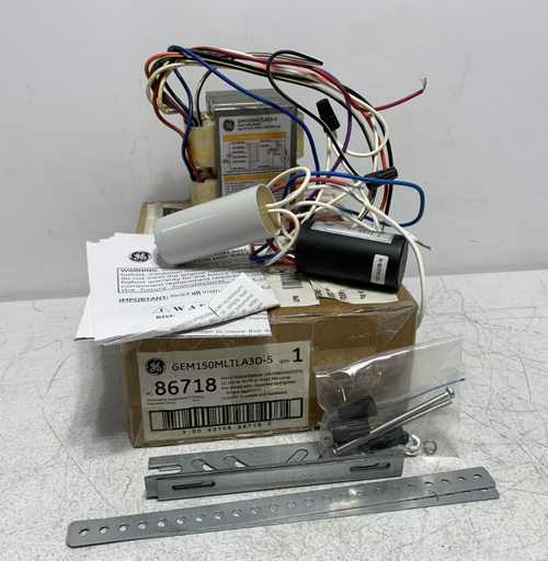 General Electric GEM150MLTLA3D-5 Metal Ballast w/Brackets and Hardware 277V