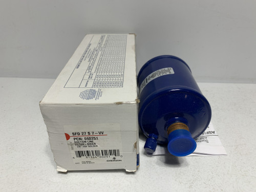 Emerson SFD27S7-VV Suction Line Filter-Drier 7/8" ODF