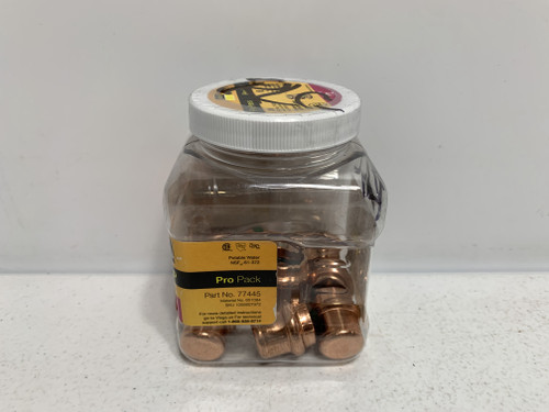 Viega 77445 Copper Press Caps 1/2" (Pack of 9)