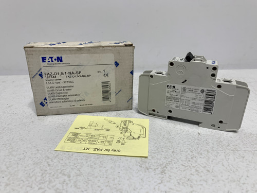 Eaton FAZ-D1.5/1-NA-SP Circuit Breaker 1.5A 1-Pole 277VAC