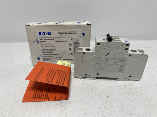 Eaton FAZ-C4/1-RT-SP Circuit Breaker 4A 277V 1-Pole C-Curve