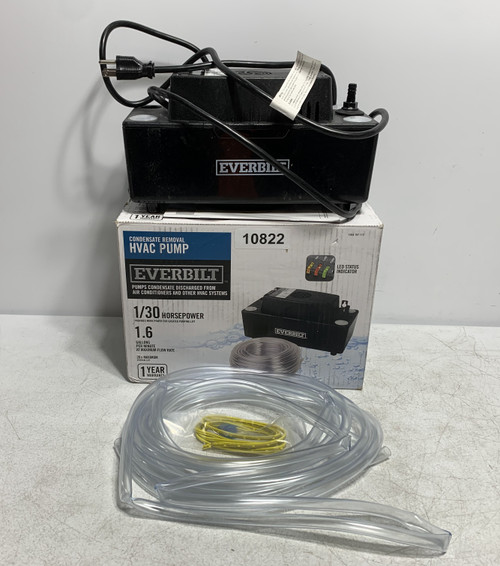 Everbilt EB-PUMP-T Condensate Removal HVAC Pump 120V 1/30 HP
