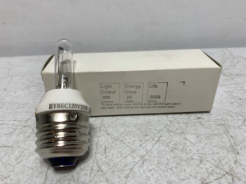HYBEC 120V20W Clear Bulb 120V 20 Watt