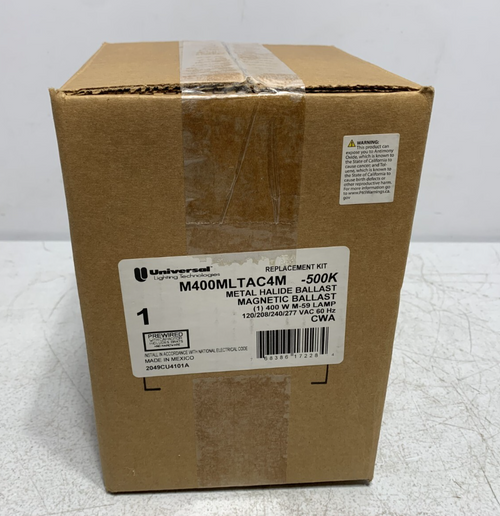 Universal Lighting Tech M400MLTAC4M-500K Metal Ballast 277VAC 60 Hz