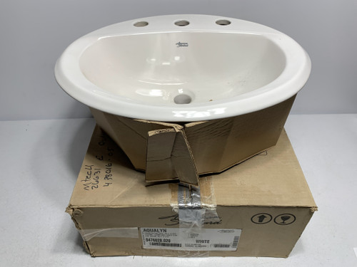 American Standard 0476028.020 Aqualyn Countertop Lavatory Sink 20" x 17"
