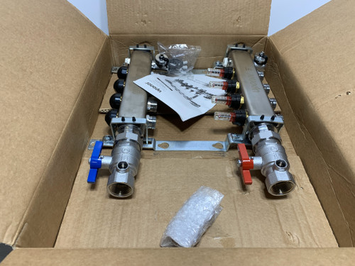 Uponor A2720402 Stainless Manifold Assembly 1-1/4" 4-Loop