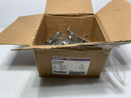 Duravent PolyPro 6PPS-WSM1 Single Wall PP 6" Wall Strap Metal