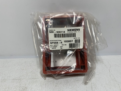Siemens 500-636114 SPSSB-R Surface Backbox Red