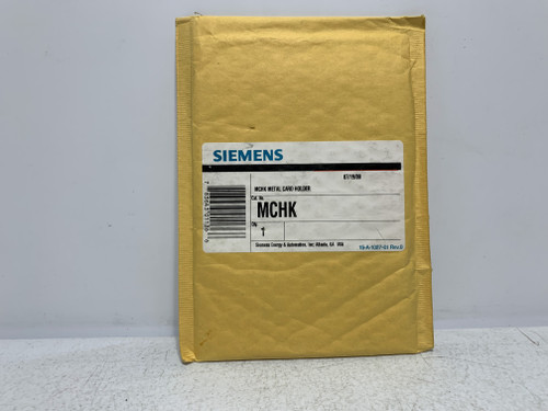 Siemens MCHK Metal Card Holder