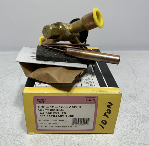 Sporlan ECE-12-1/2-ZX200 Expansion Valve 5/8 x 7/8 ODF 60in Cap Tube