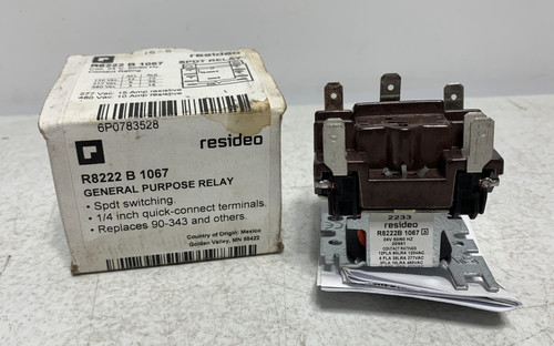 Honeywell R8222B1067 General Purpose Relay SPDT 24V