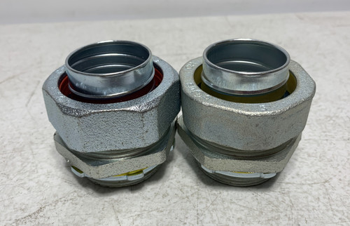 Bridgeport 1-1/2" Liquid Tight Conduit Connector (lot of 2)